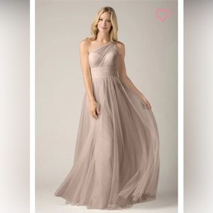 Black bridesmaids dress- Wtoo- size 14